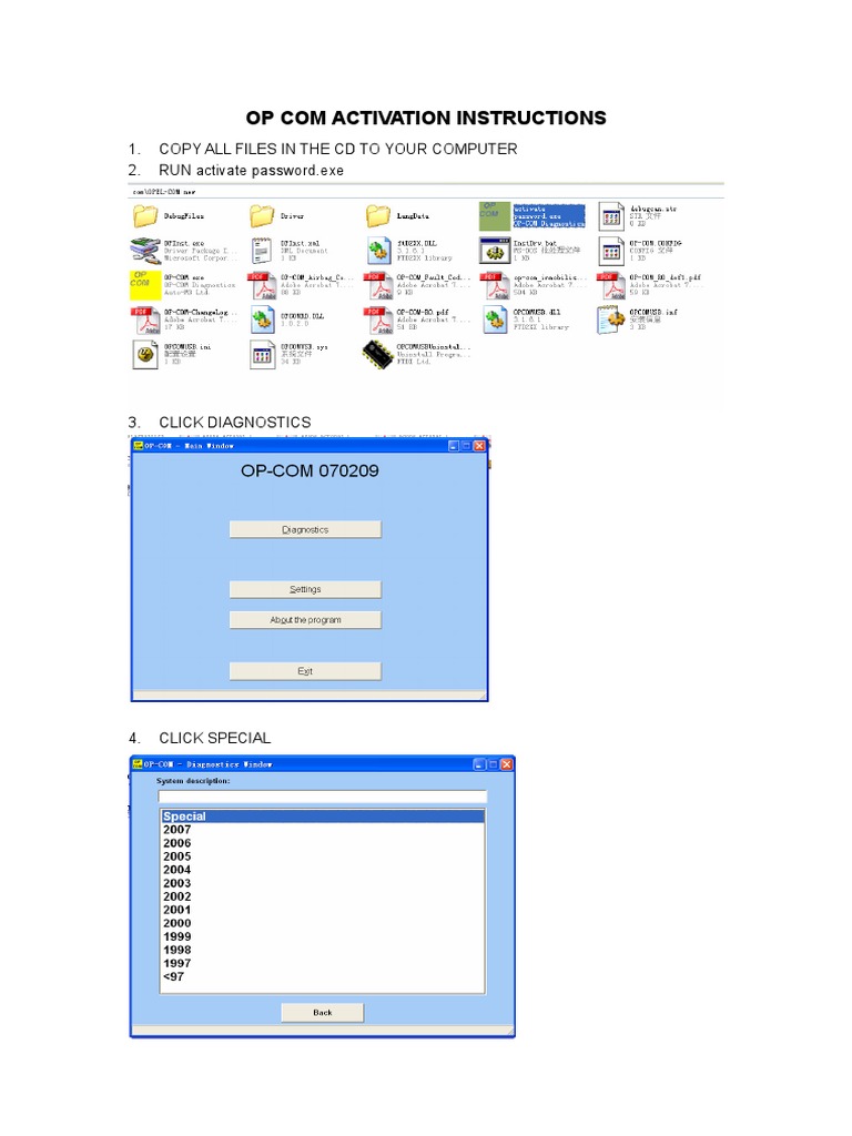Opcom activate password executive email