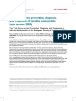 Guidelines On The Prevention, Diagnosis, and Treatment of Infective Endocarditis (New Version 2009)