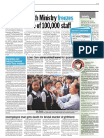 TheSun 2009-06-26 Page03 Health Ministry Freezes Leave of 100000 Staff