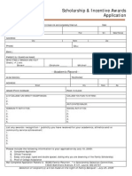 BCMS Scholarship Application 2009