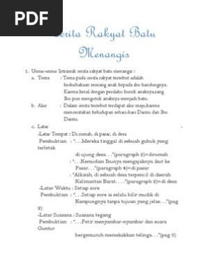 Cerita Rakyat Batu Menangis Pdf