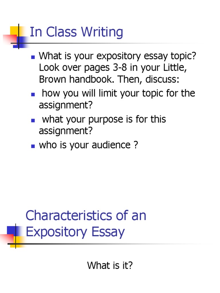 characteristics of an essay