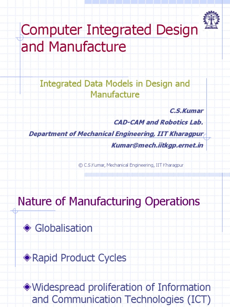 CAD CAM CIM Intro PDF | Download Free PDF | Operations Management ...