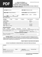 Philippine E-Passport Application Form