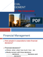 Financial Management: Chapter 1 The Corporation
