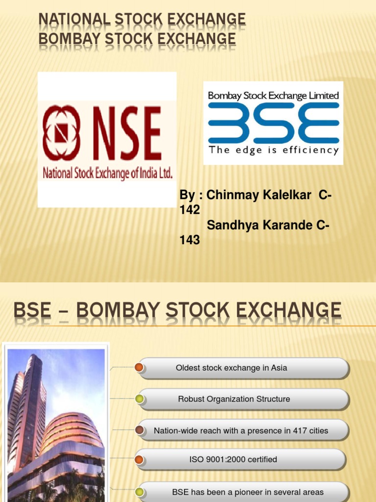 BSE AND NSE PPT Financial Services Companies Money