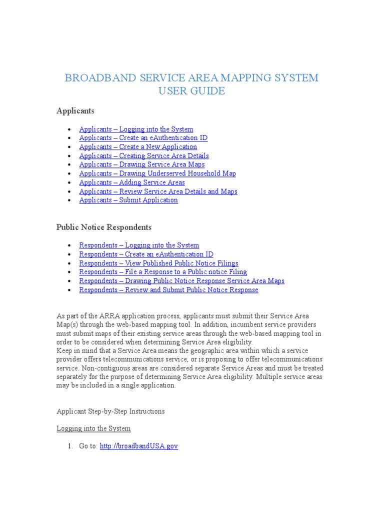 Broadband Mapping System User Guide | PDF | Icon (Computing ...