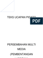 TEKS UCAPAN PIDATO Bertema Pendidikan