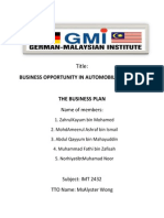 Business Opportunity in Automobile Industrty