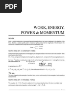 Work Power Energy