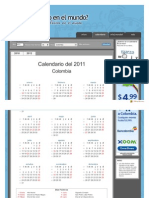 Calendario Colombia 2011
