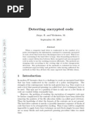 Detecting encrypted code