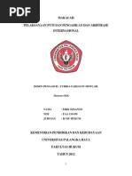 Makalah Hukum Arbitrase