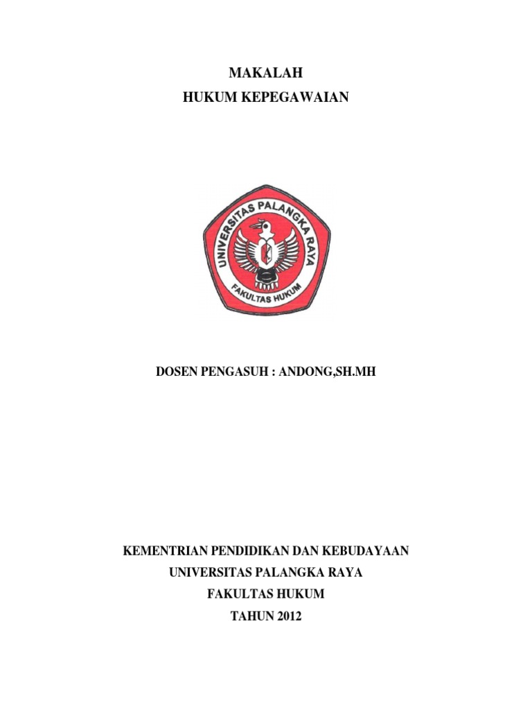 Makalah Kelompok Hukum Kepegawaian Jilid 2