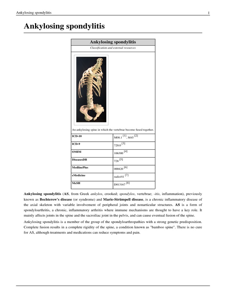 Ankylosing spondylitis.pdf | C Reactive Protein | Health Sciences