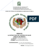 Ensayo Sistemas de Salud en Mexico