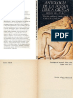 Carlos Garcia Gual Antologia de La Poesia Lirica Griega PDF