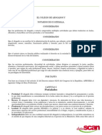 Codigo de Etica Profesional Del Colegio de Abogados y Notarios de Guatemala