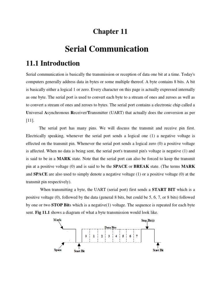 Serial Communication Basics Explained | PDF | Bit | Physical Layer ...