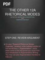 rhetorical modes 12a ppt