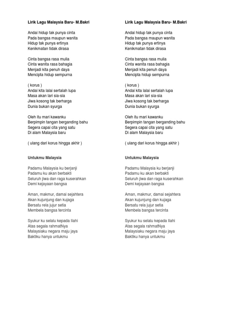 lirik lagu melayu terbaru