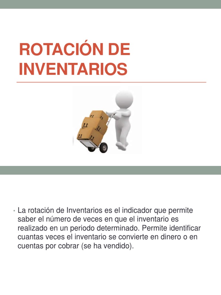 Rotación de Inventarios | Inventario | Rotación
