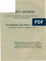 Dilthey Husserl - En Torno a La Filosofia Como Ciencia Estricta y Al Alcance Del Historicismo.
