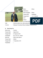 Biodata Dhany Febriantara