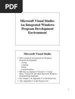 Microsoft Visual Studio: An Integrated Windows Program Development Environment