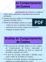 Analise Do Comportamento Dos Custos