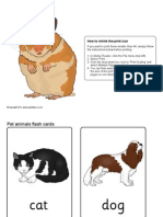 Pet Animals Flash Cards: How To Shrink The Print Size