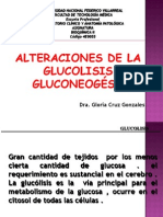 Clase Alteraciones de la glucólisis y de la gluconeogénesis.