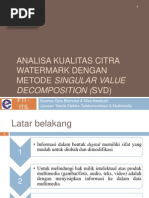 Download Analisa Kualitas Citra Watermark Dengan Metode Singular Value by Nuansa Dipa Bismoko SN170186129 doc pdf