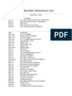 DIN Number Reference List