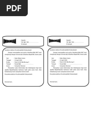 51 Contoh Undangan Tasyakuran Jabatan Terbaik Gratis