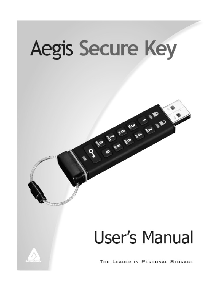 Aegis Secure Key Manual | PDF | Personal Identification Number ...