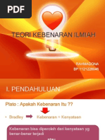 Download TEORI KEBENARAN ILMIAH by Rahmadona Syafri SN170213764 doc pdf