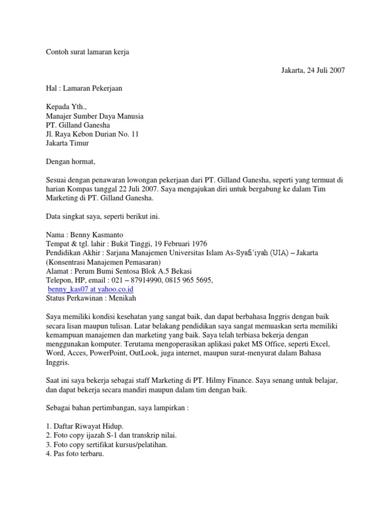 Kepada Yth Dalam Surat Bahasa Inggris - Kumpulan Surat Penting