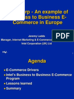 Intel Corp - An Example of Business To Business E-Commerce in Europe