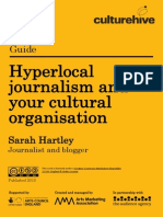 Hyperlocal Journalism and Your Arts Organisation