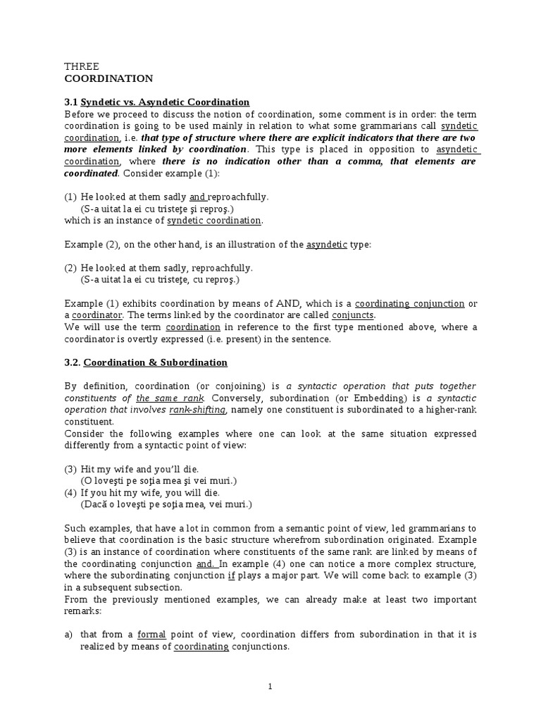 The Syntax Of Complex Sentences Coordination Course 3