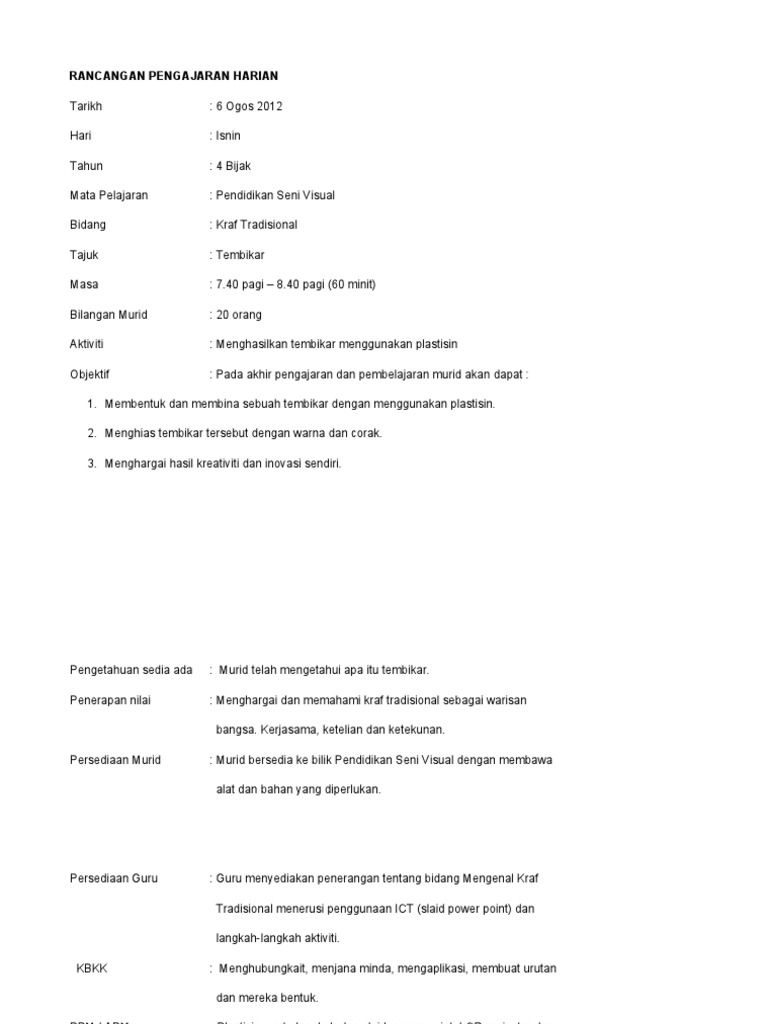 Contoh Rph Labu Sayong Pdf