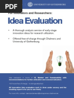 Download Idea Evaluation Information Sheet by Idea Evaluation at Chalmers School of Entrepreneurship SN170238113 doc pdf