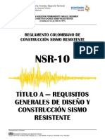 NSR-10 - Titulo - A - Requisitos Generales de Construcción