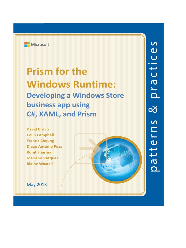Prism For Windows Runtime PDF Microsoft Visual Studio Extensible