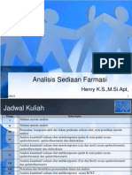 Analisis Sediaan Farmasi