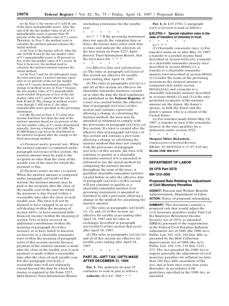 Department of Labor: 97 10078 | PDF | Government Of The United States ...