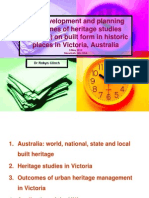 The Development and planning outcomes of heritage studies (surveys) on built form in historic places in Victoria, Australia
by Robyn Clinch