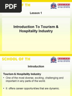 Introduction To Tourism Hospitality Industry