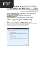 Download Mengubah Microsoft Office 2007 Trial Version Menjadi Full Version by Billie SN17028064 doc pdf